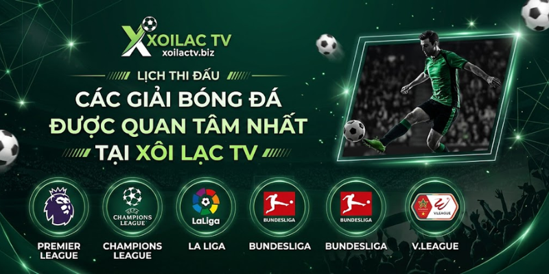 Các giải bóng đá hấp dẫn được quan tâm tại Xoilac TV