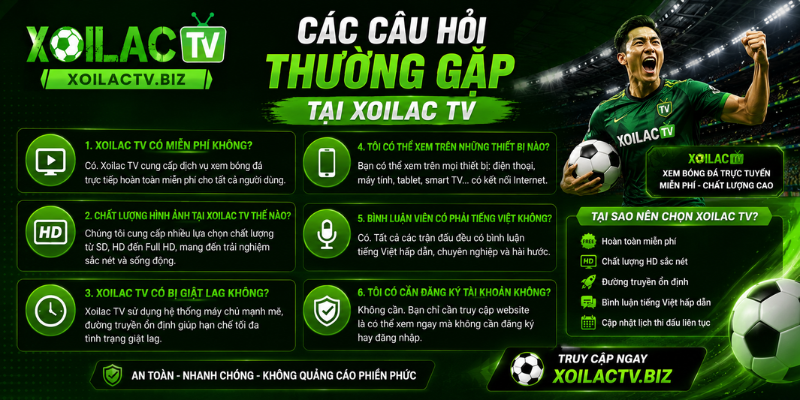 Câu hỏi thường gặp tại Xoilac