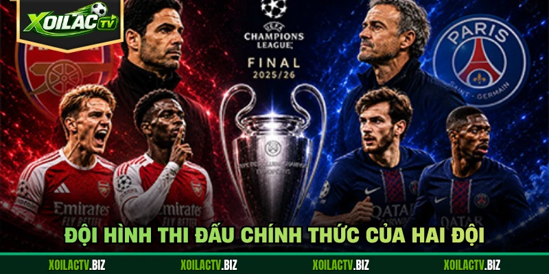 Đội hình thi đấu chính thức của hai đội