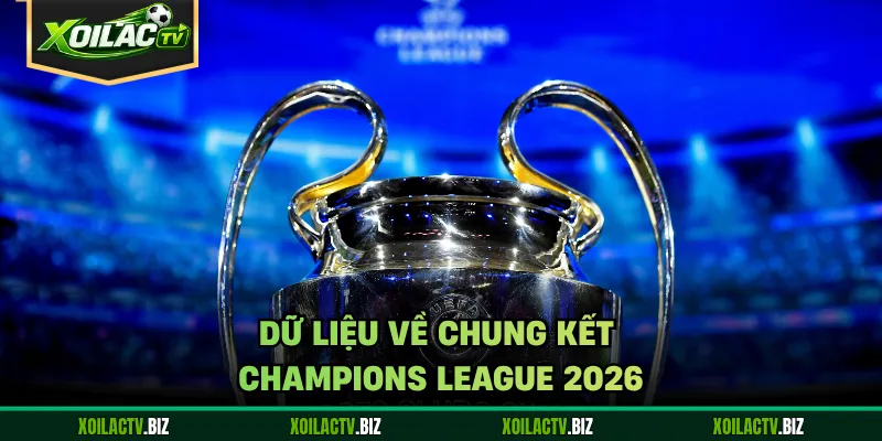 Dữ liệu về chung kết Champions League 2026