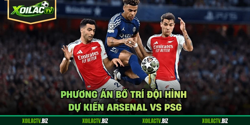 Phương án bố trí đội hình dự kiến Arsenal vs PSG
