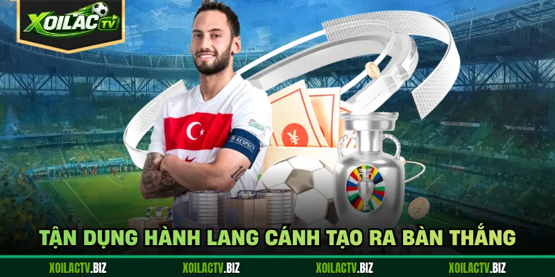 Tận dụng hành lang cánh tạo ra bàn thắng