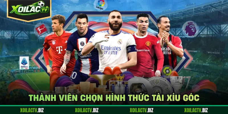 Thành viên chọn hình thức tài xỉu góc