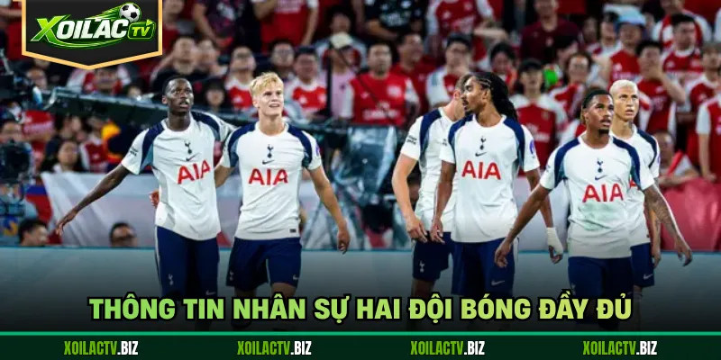 Thông tin nhân sự hai đội bóng đầy đủ