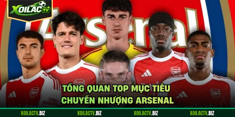 Tổng quan top mục tiêu chuyển nhượng Arsenal