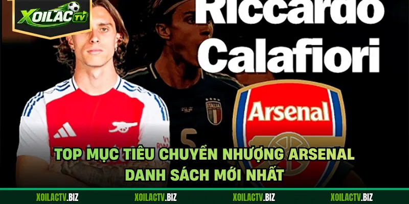 Top Mục Tiêu Chuyển Nhượng Arsenal – Danh Sách Mới Nhất